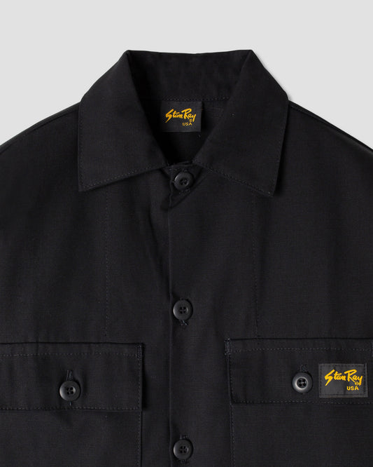 4-Taschen-Jacke (schwarzer Ripstop)