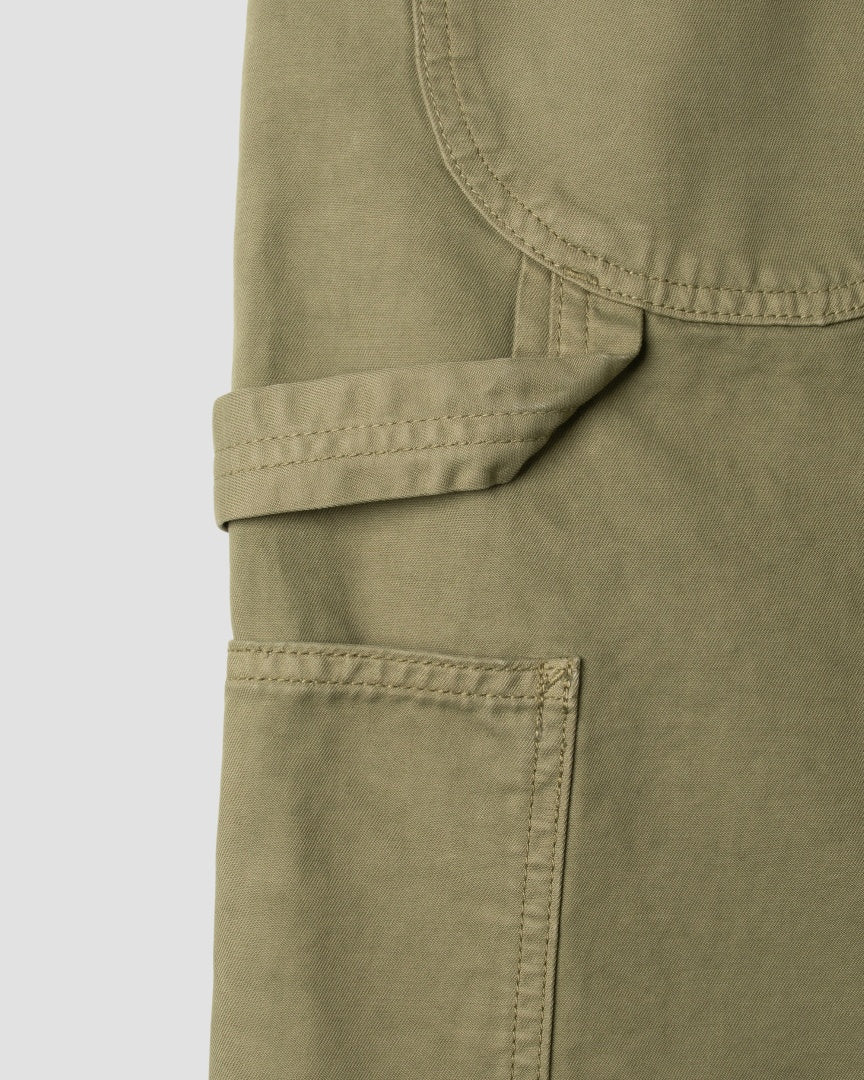 Pantalon de peintre des années 80 (sergé olive)