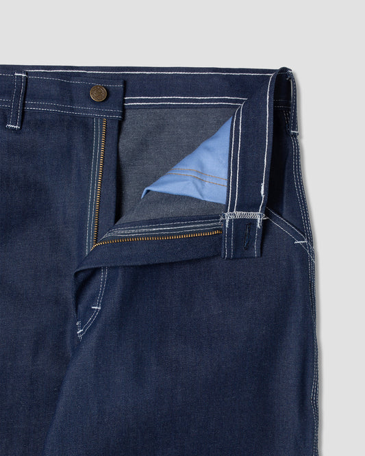 Pantalon de peintre des années 80 (denim indigo)