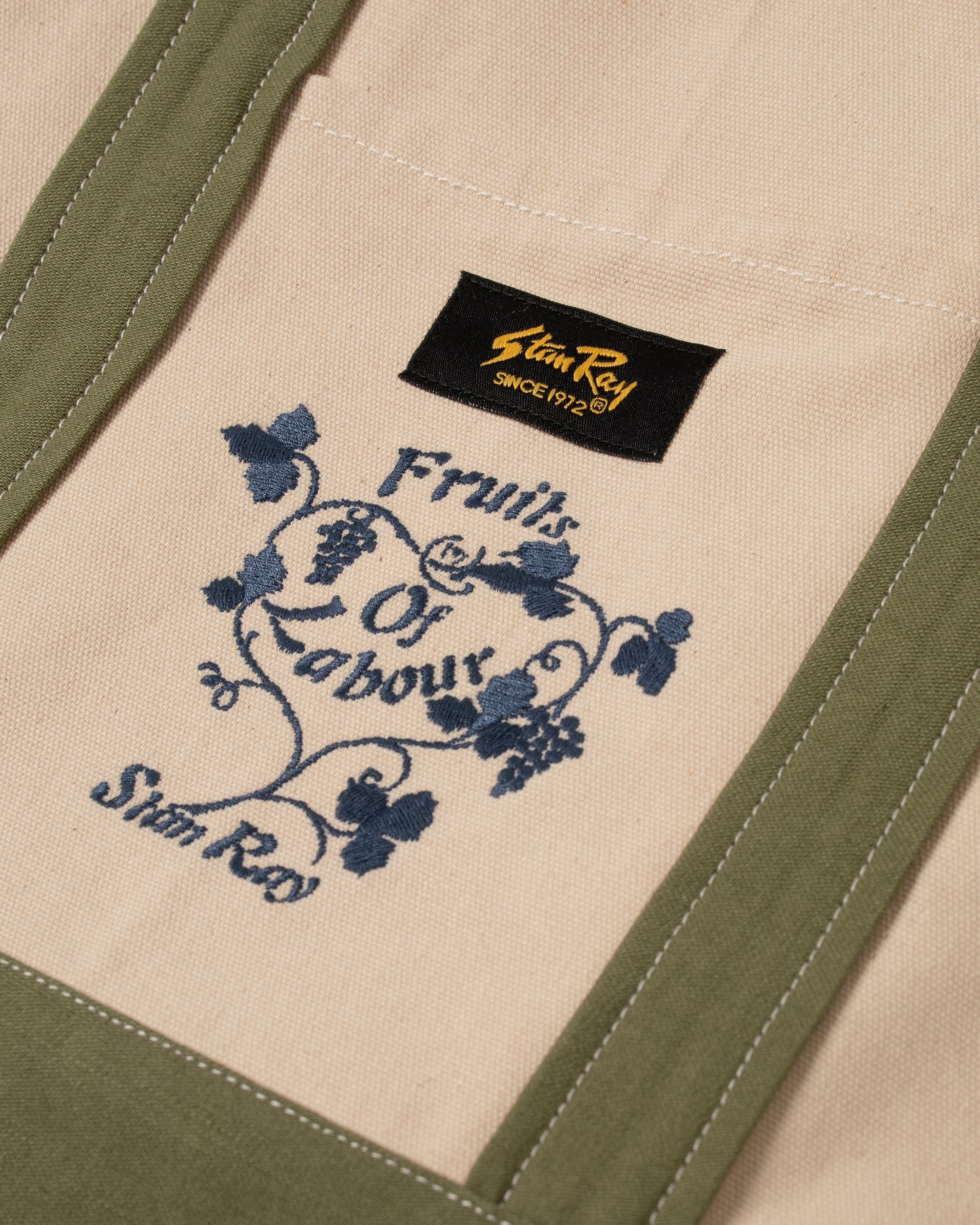 Big Tote (Naturel/Sateen Olive)
