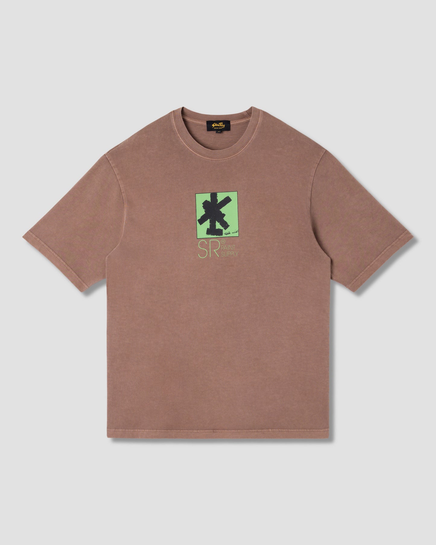 Brush Squares Tee (Acorn)
