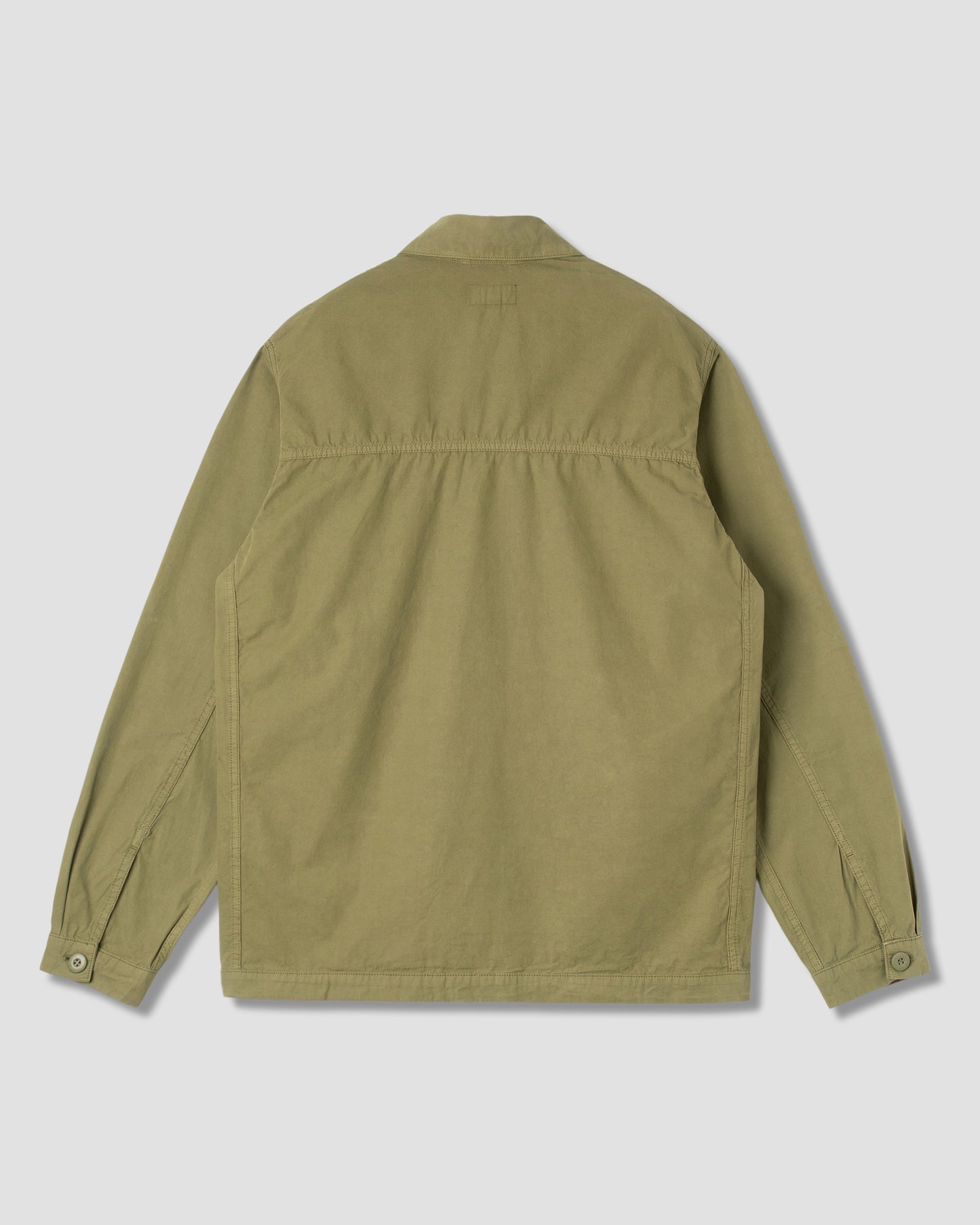 Overall-Jacke (olivgrünes Popeline)