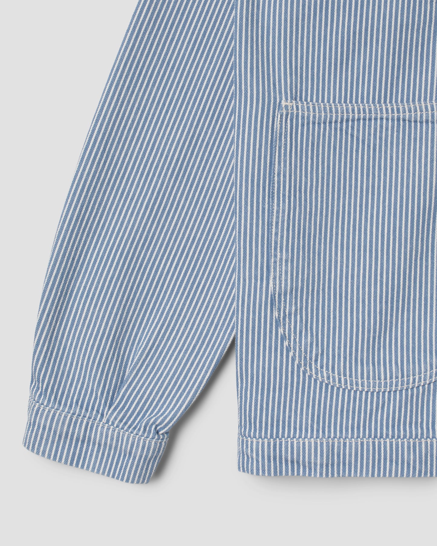 Coverall Jacket (Washed Hickory Stripe)