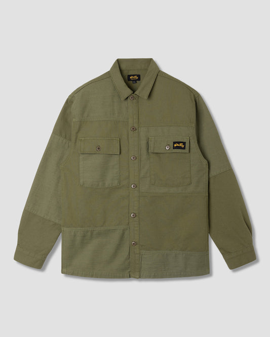 CPO Shirt (Olive Poplin/Sateen)