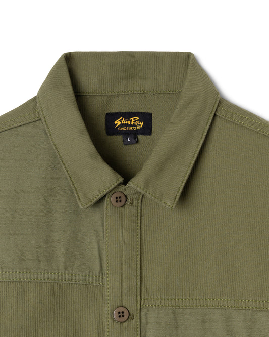 CPO Shirt (Olive Poplin/Sateen)