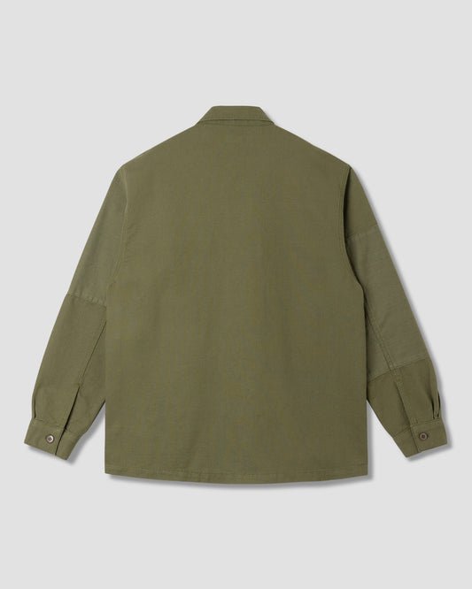 CPO Shirt (Olive Poplin/Sateen)