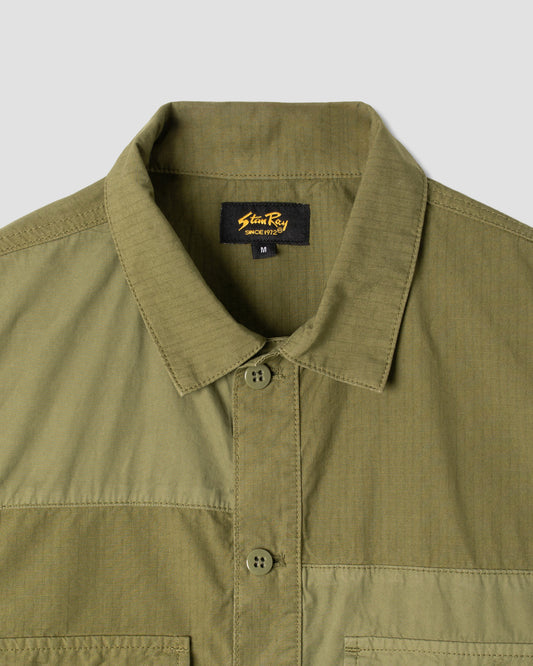 CPO Shirt (Olive/Poplin Mix)