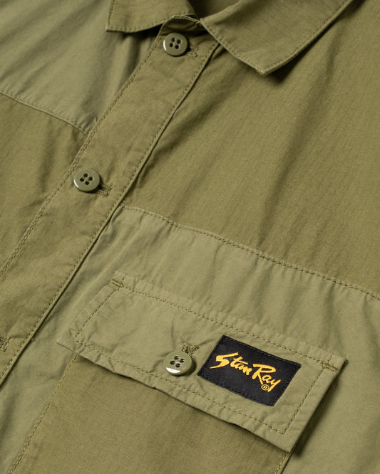 CPO Shirt (Olive/Poplin Mix)