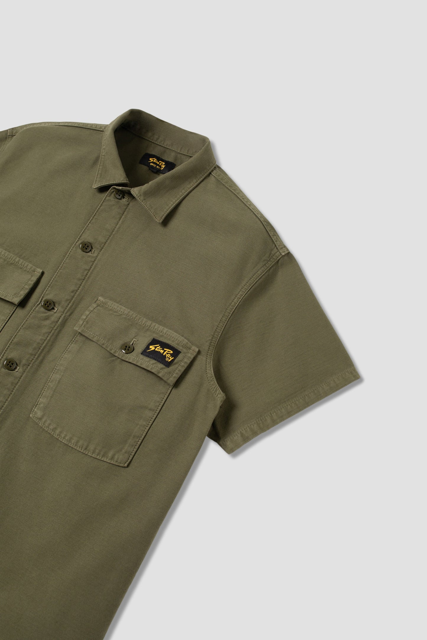 CPO Short Sleeve (Olive Sateen)