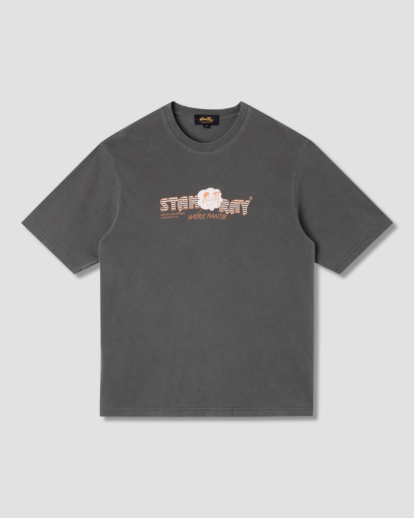 Crockett Pants Tee (Washed Black)