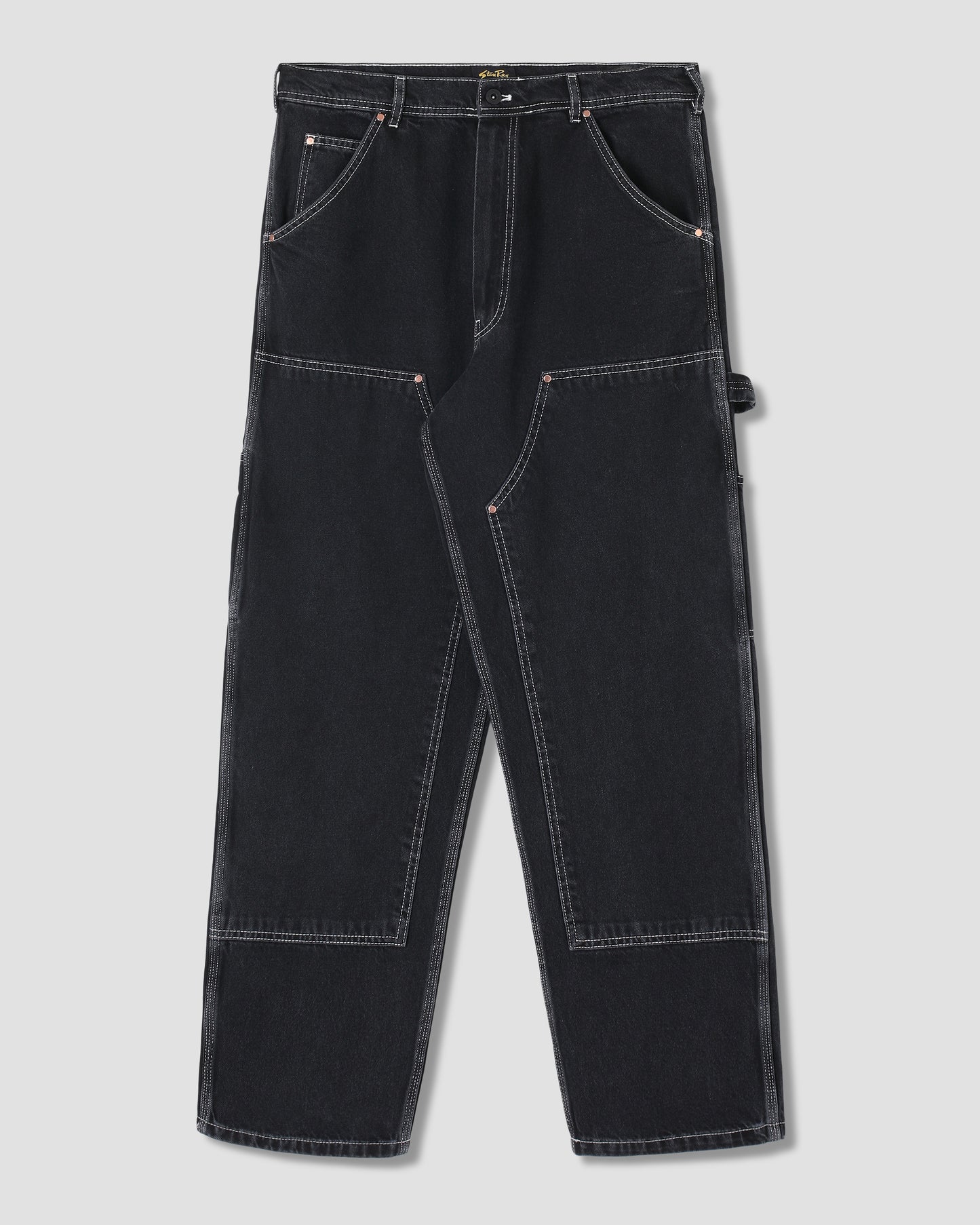 Double Knee Pant (Stonewashed Black Denim)