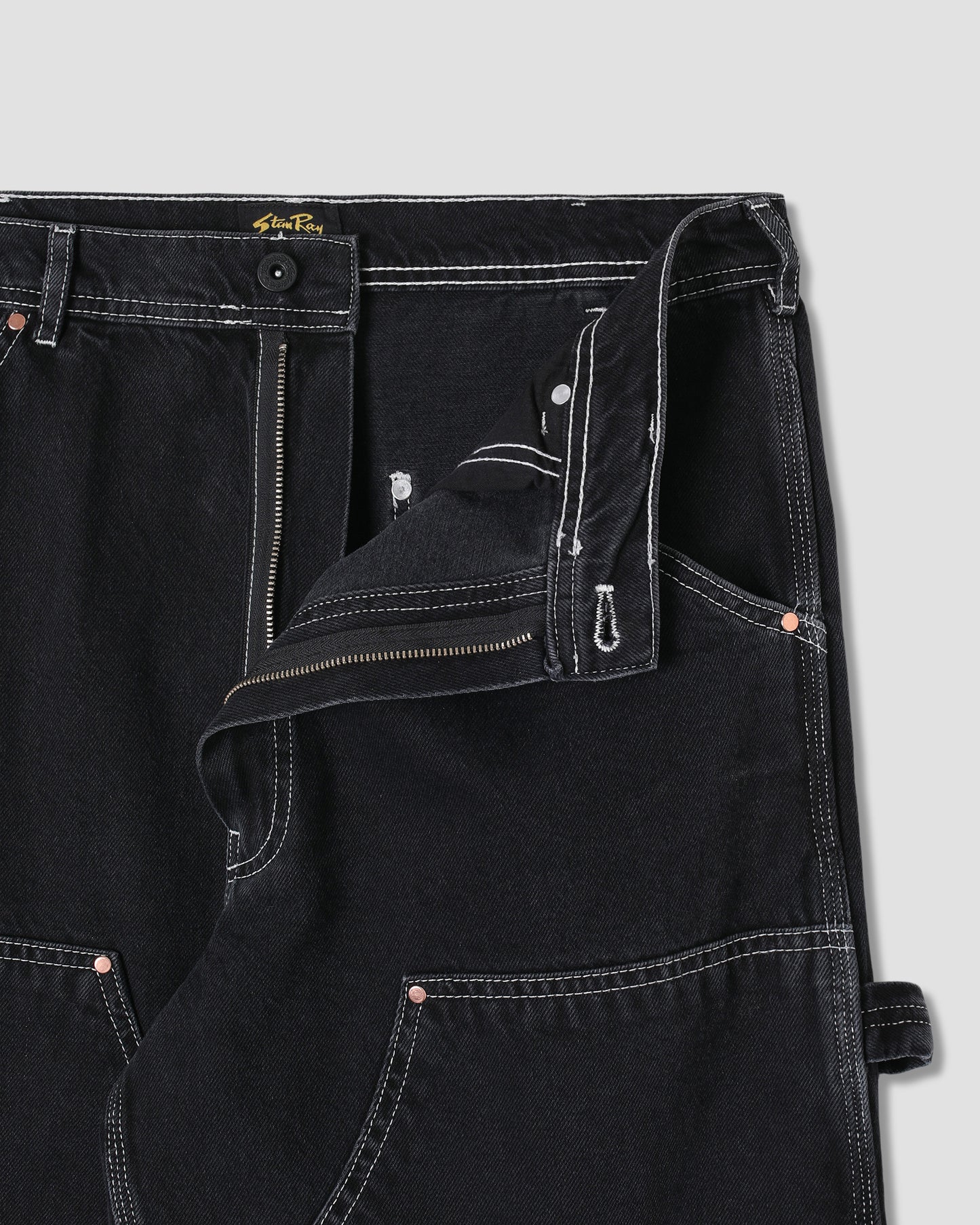 Double Knee Pant (Stonewashed Black Denim)