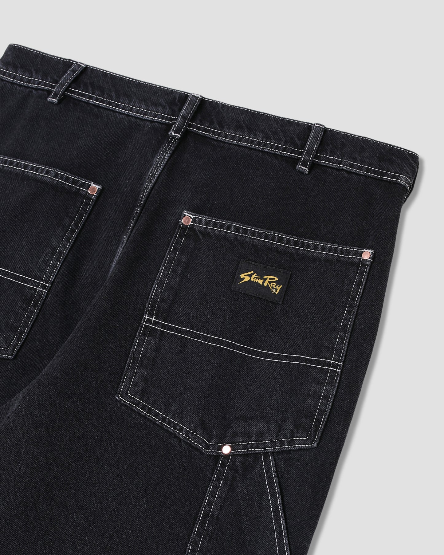 Double Knee Pant (Stonewashed Black Denim)