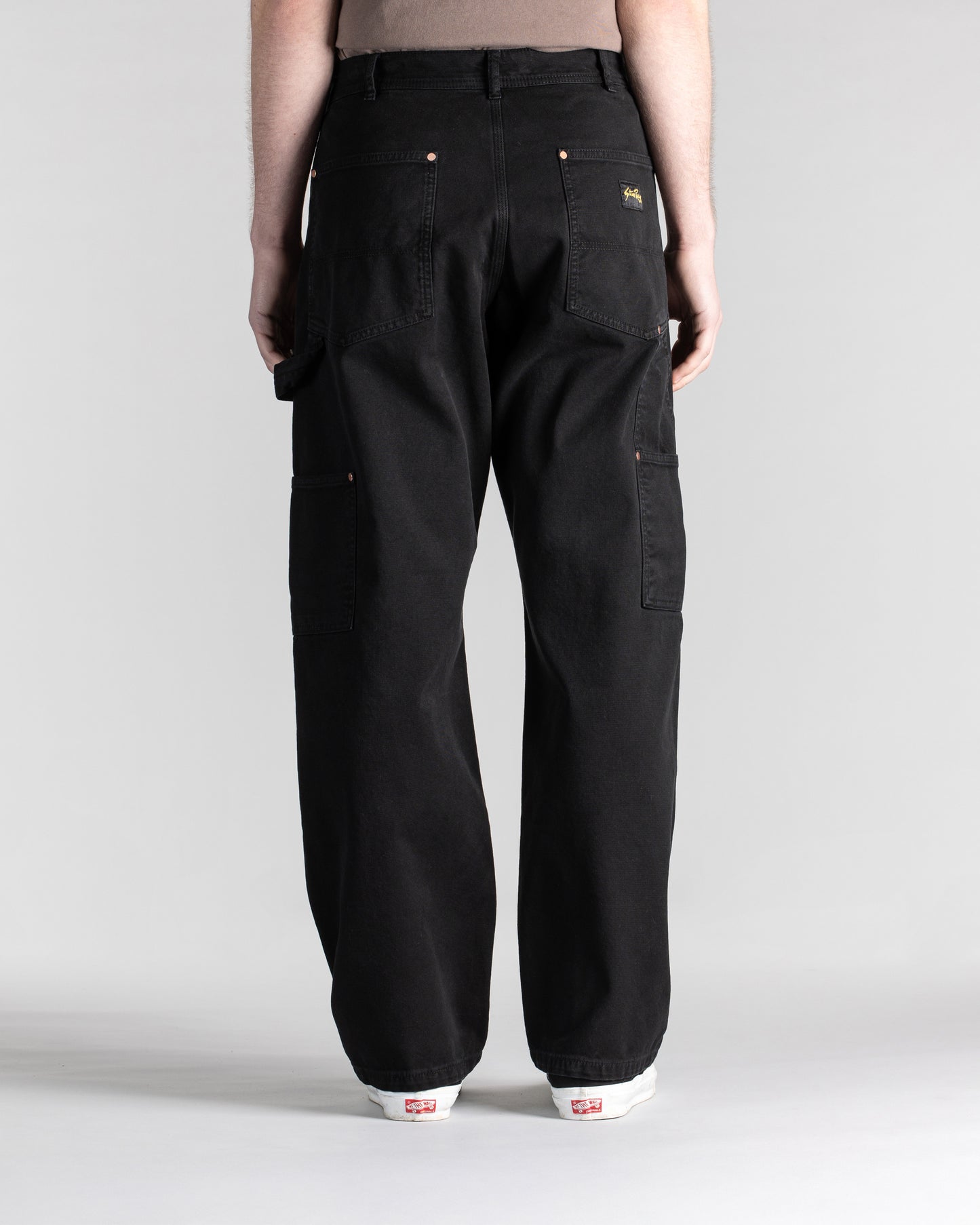 Pantalon à double genou (canard noir délavé)