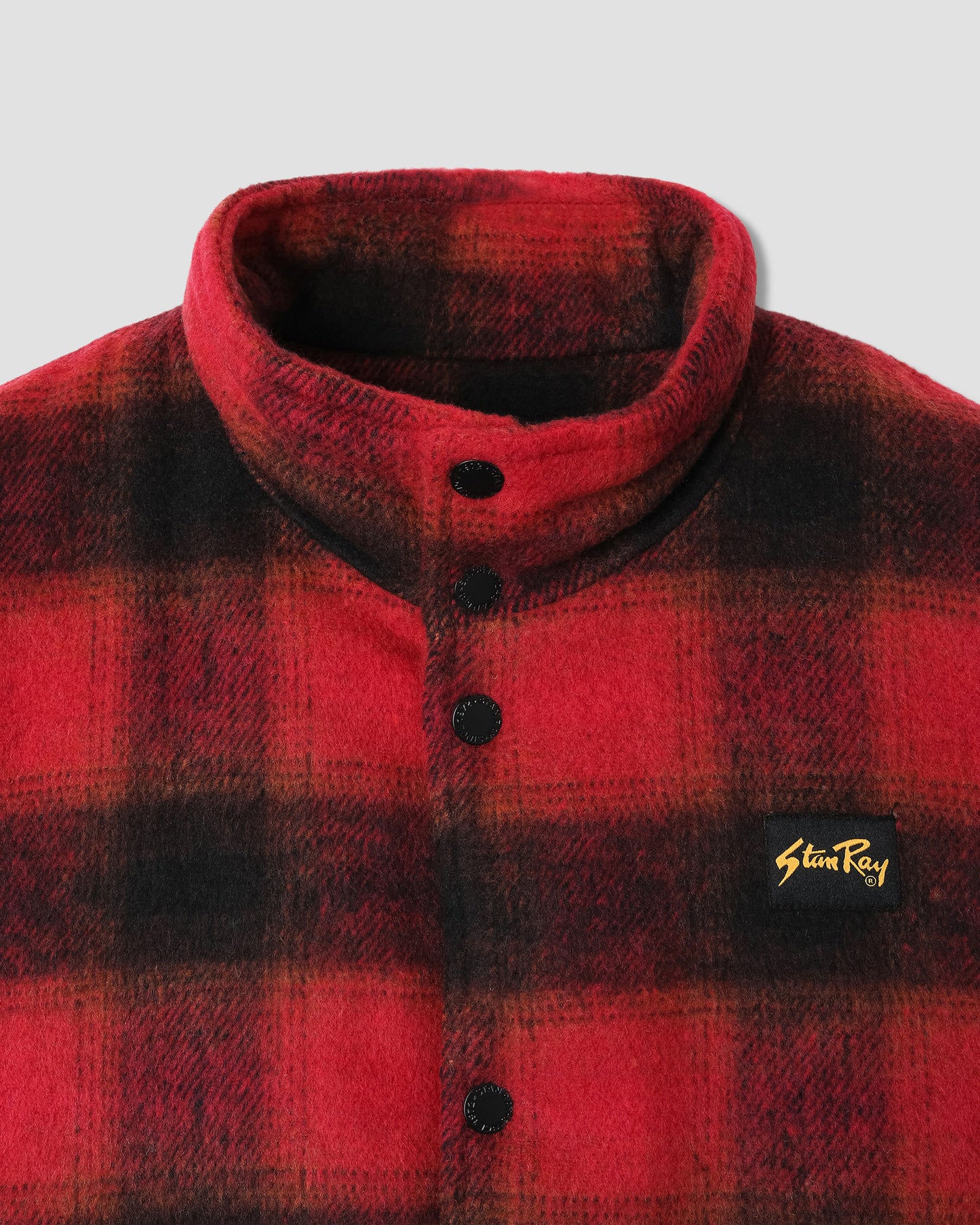 Down Plaid Vest (Red)