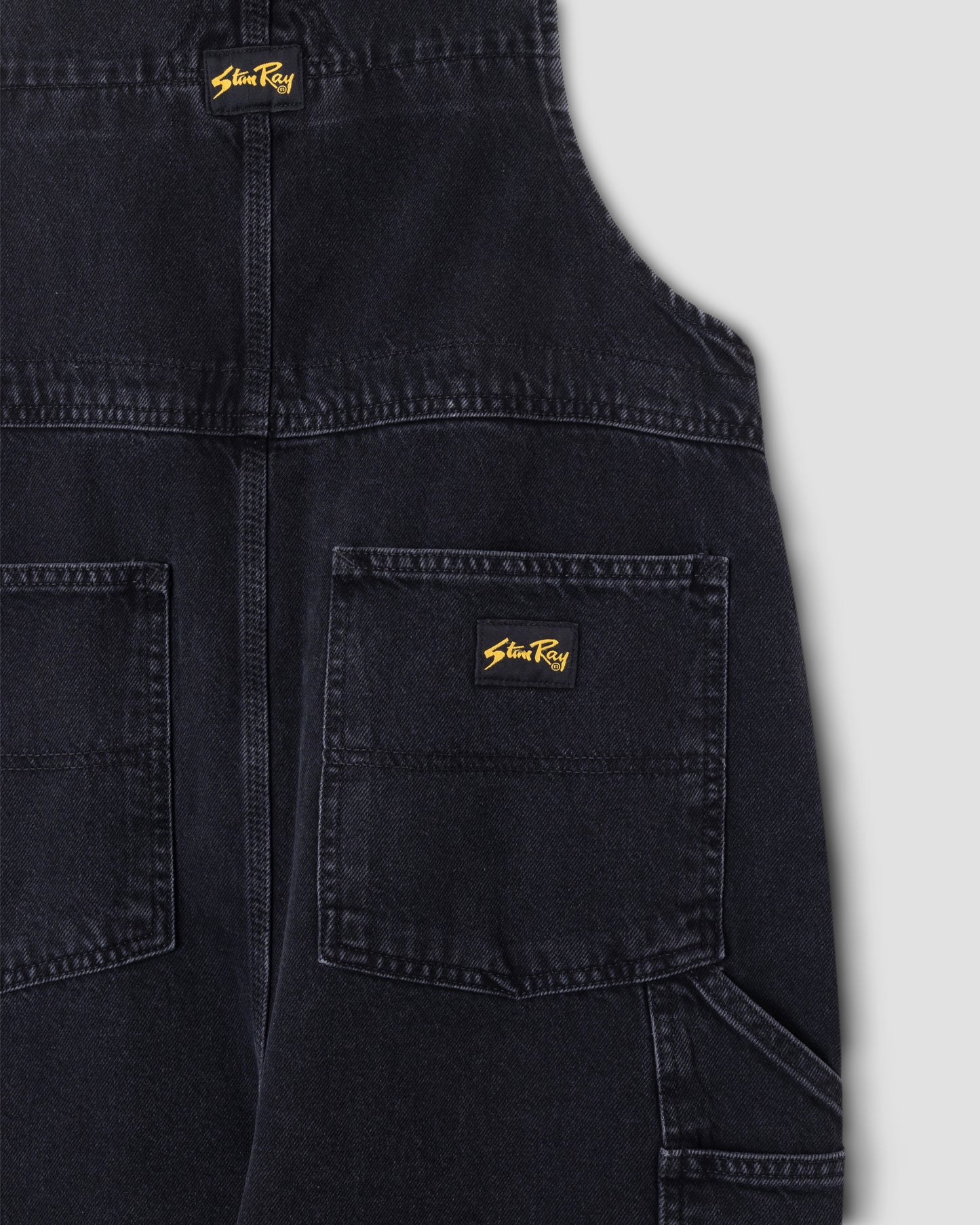 Earls Bib (Stonewashed Black Denim)