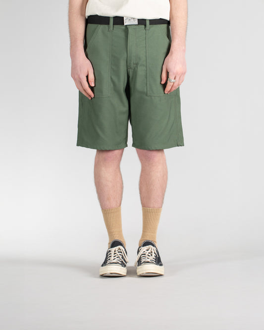 Fatigue Short (Olive Sateen 8.5oz)