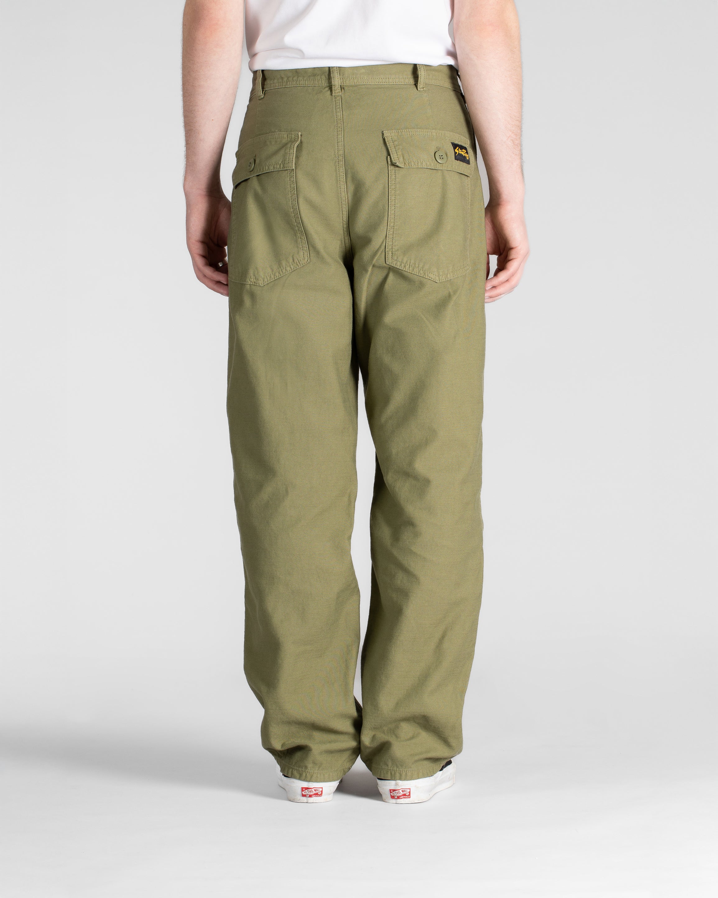Fat Pant (Olive Sateen)