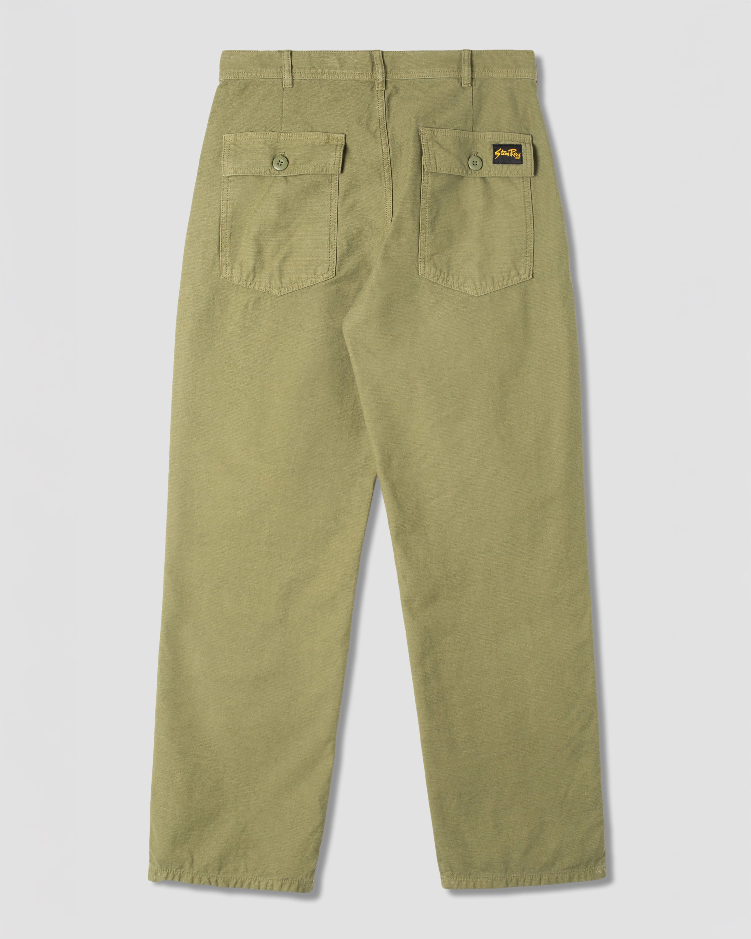 Fat Pant (Olive Sateen)
