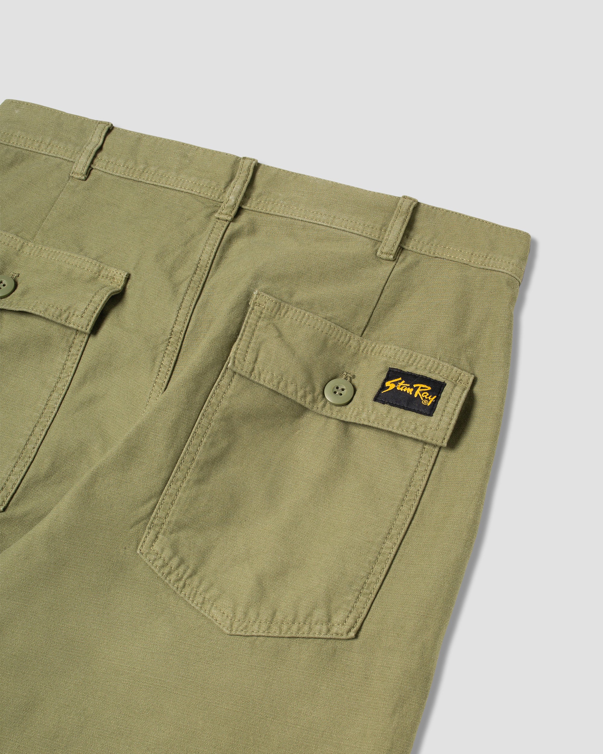 Fat Pant (Olive Sateen)