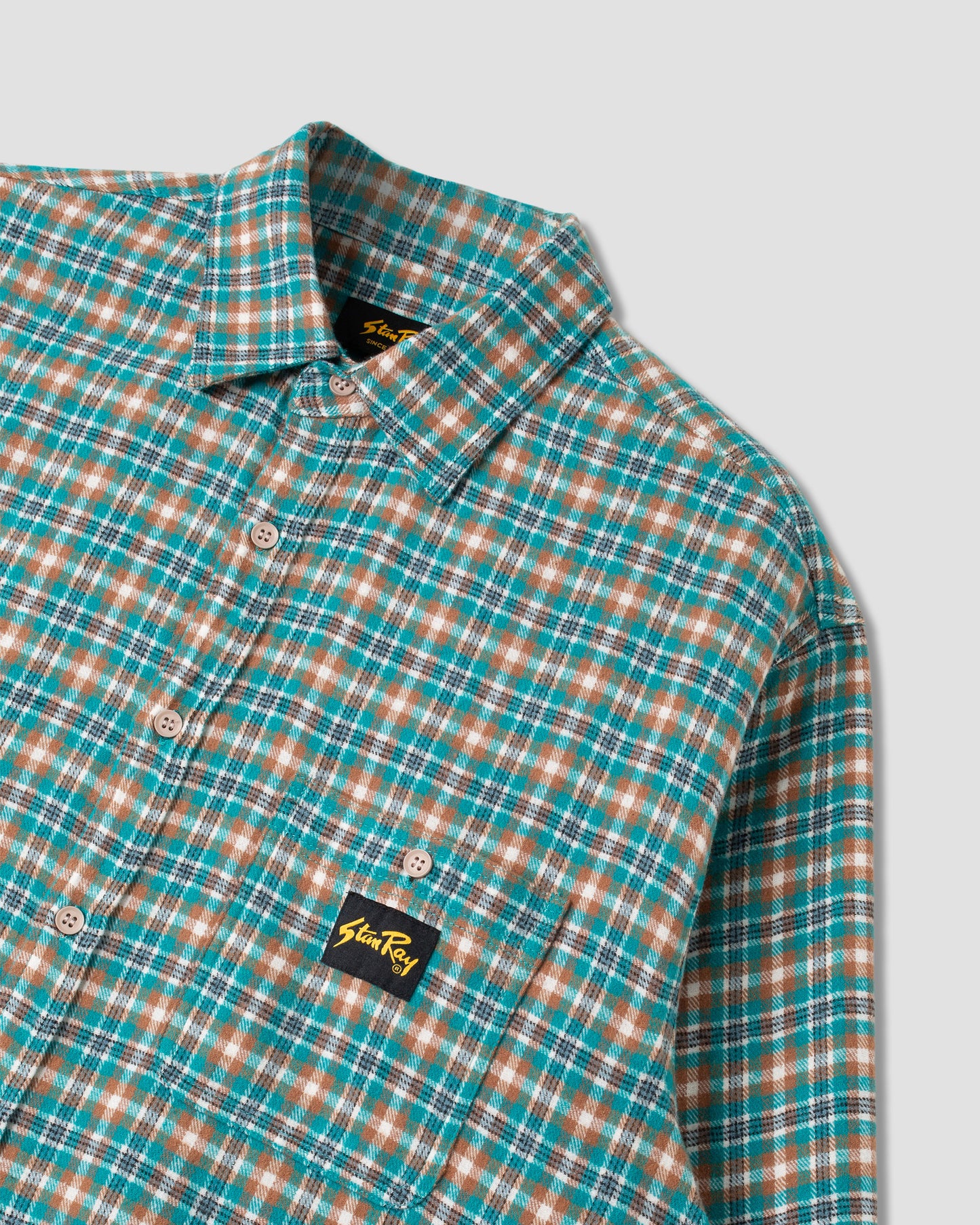 Chemise en flanelle (Aqua Plaid)