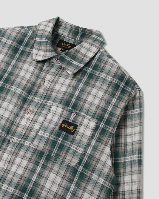 Flannel Shirt (Green Plaid)