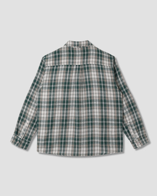 Flannel Shirt (Green Plaid)
