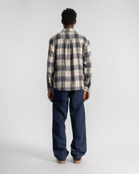 Flannel Shirt (Navy Plaid)