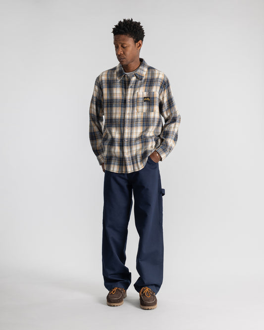 Flannel Shirt (Navy Plaid)