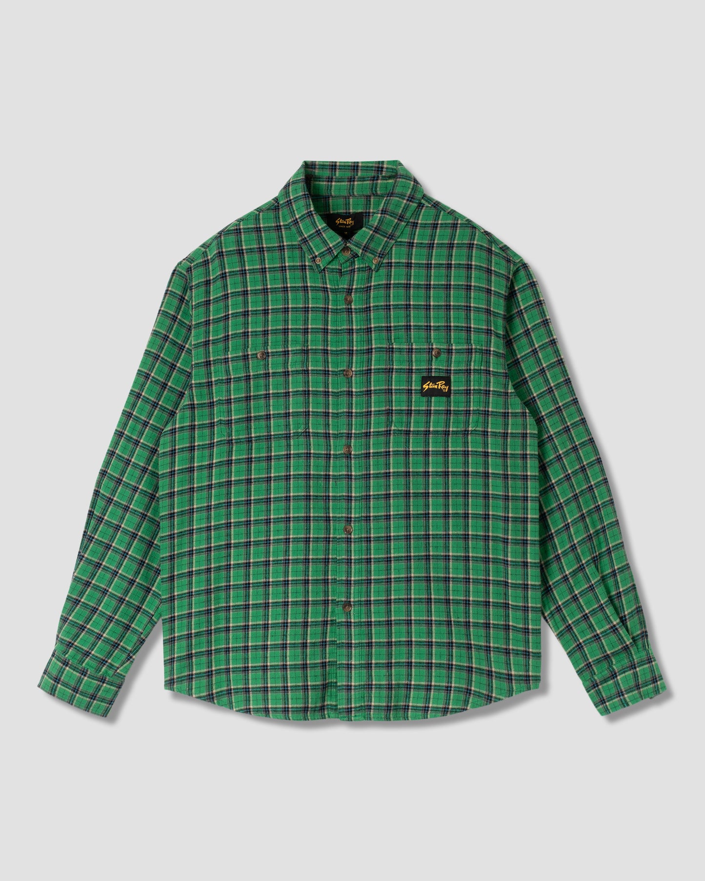 Chemise en flanelle (carreaux verts d'été)
