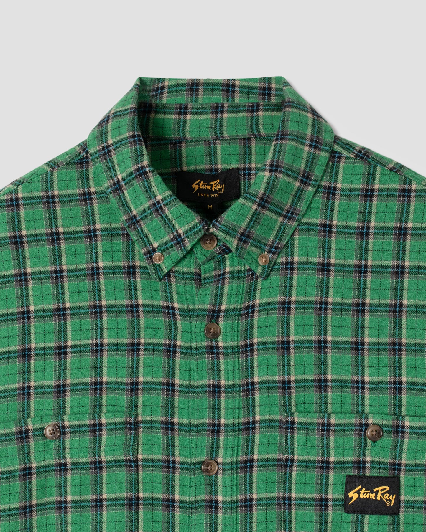 Chemise en flanelle (carreaux verts d'été)