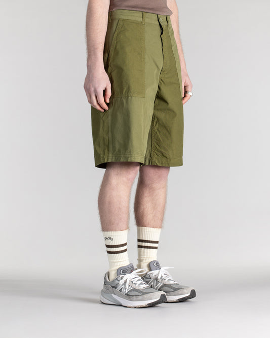 K Short (Olive Rs/Poplin Mix)