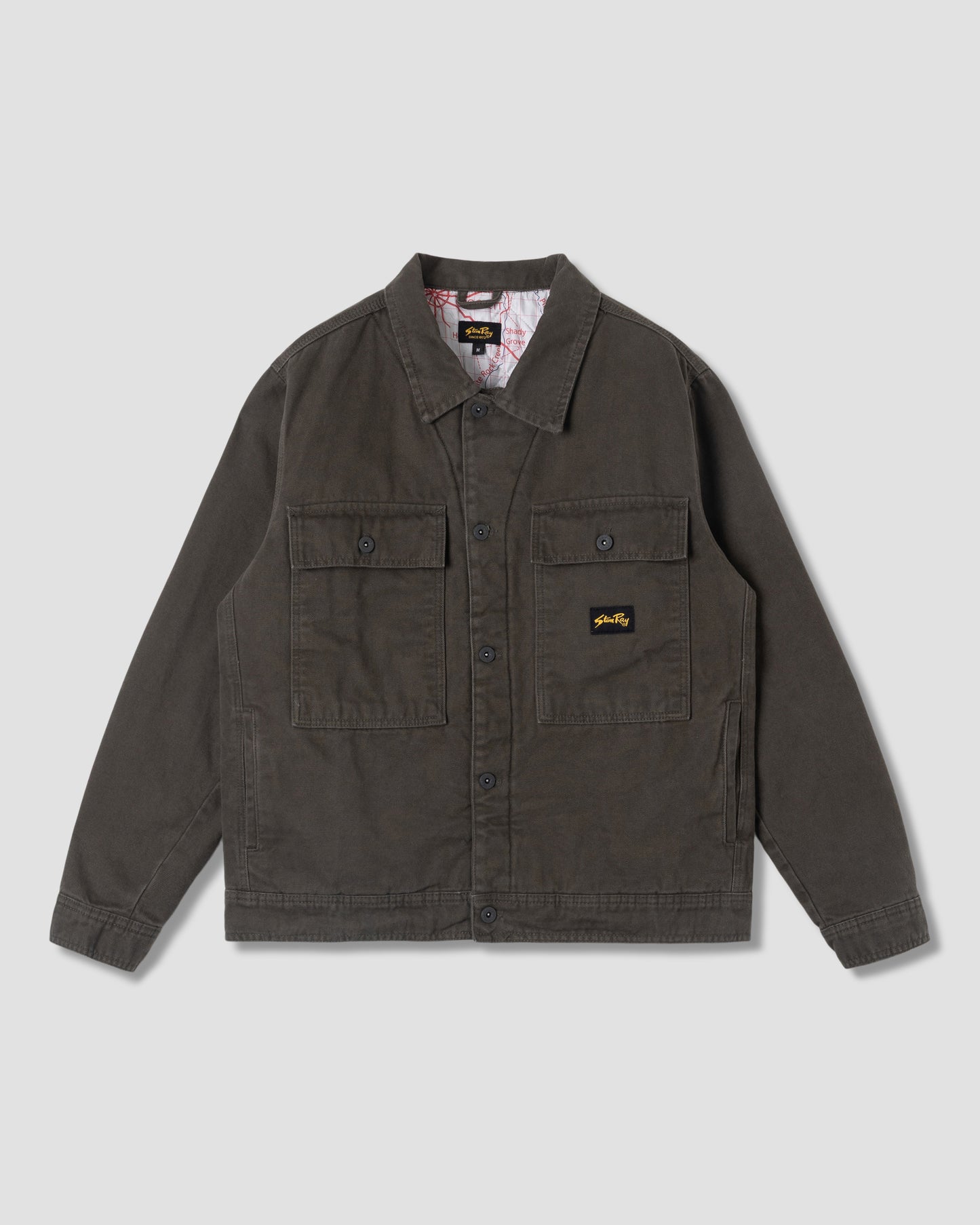 Lined Trucker Jacket (Charcoal Duck)