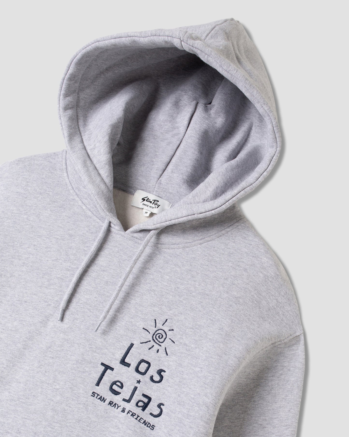 Los Tejas-Kapuze (grau meliert)