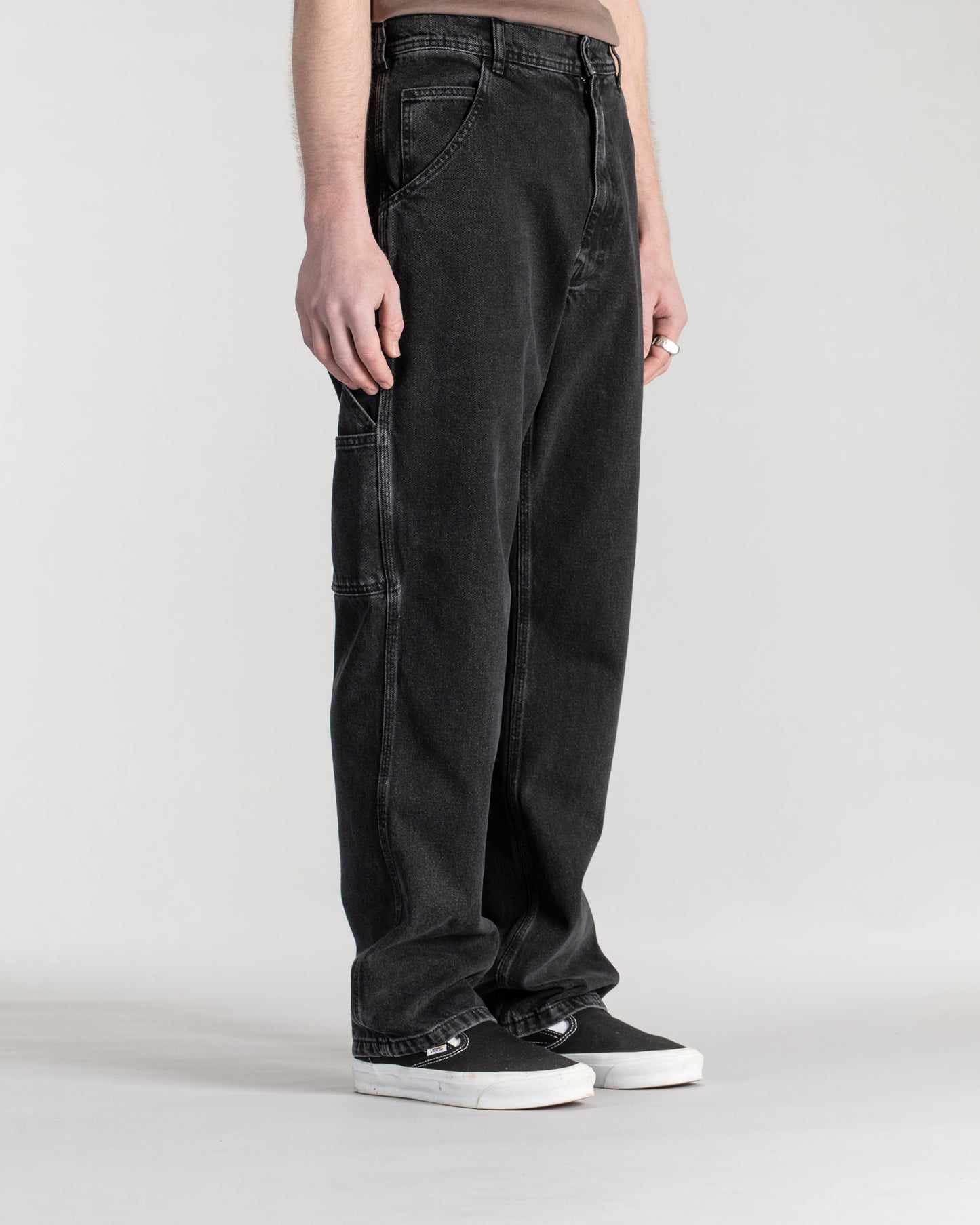 Pantalon de peintre OG (denim noir délavé)