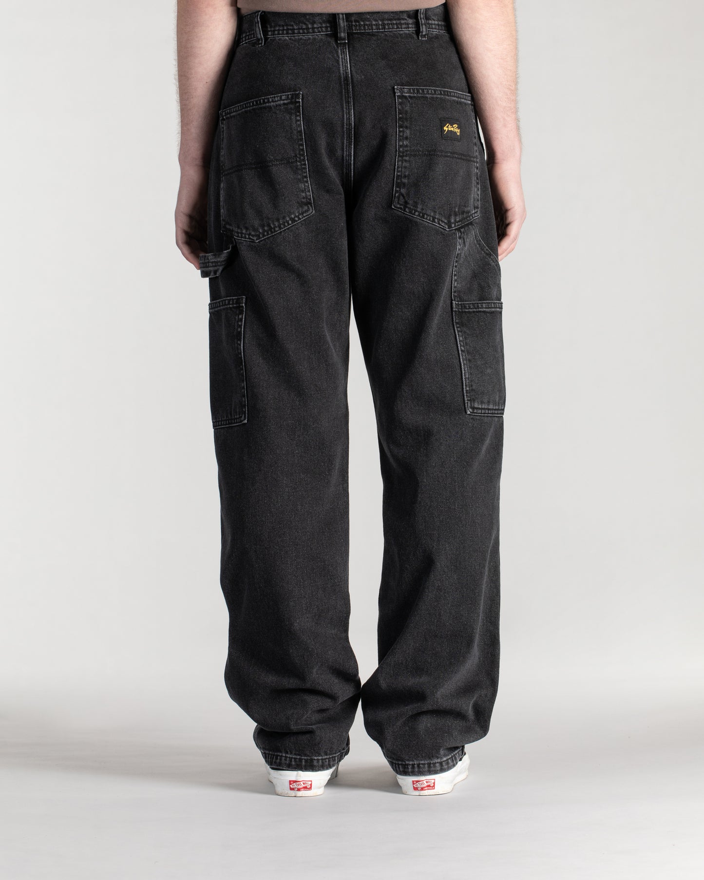 Pantalon de peintre OG (denim noir délavé)