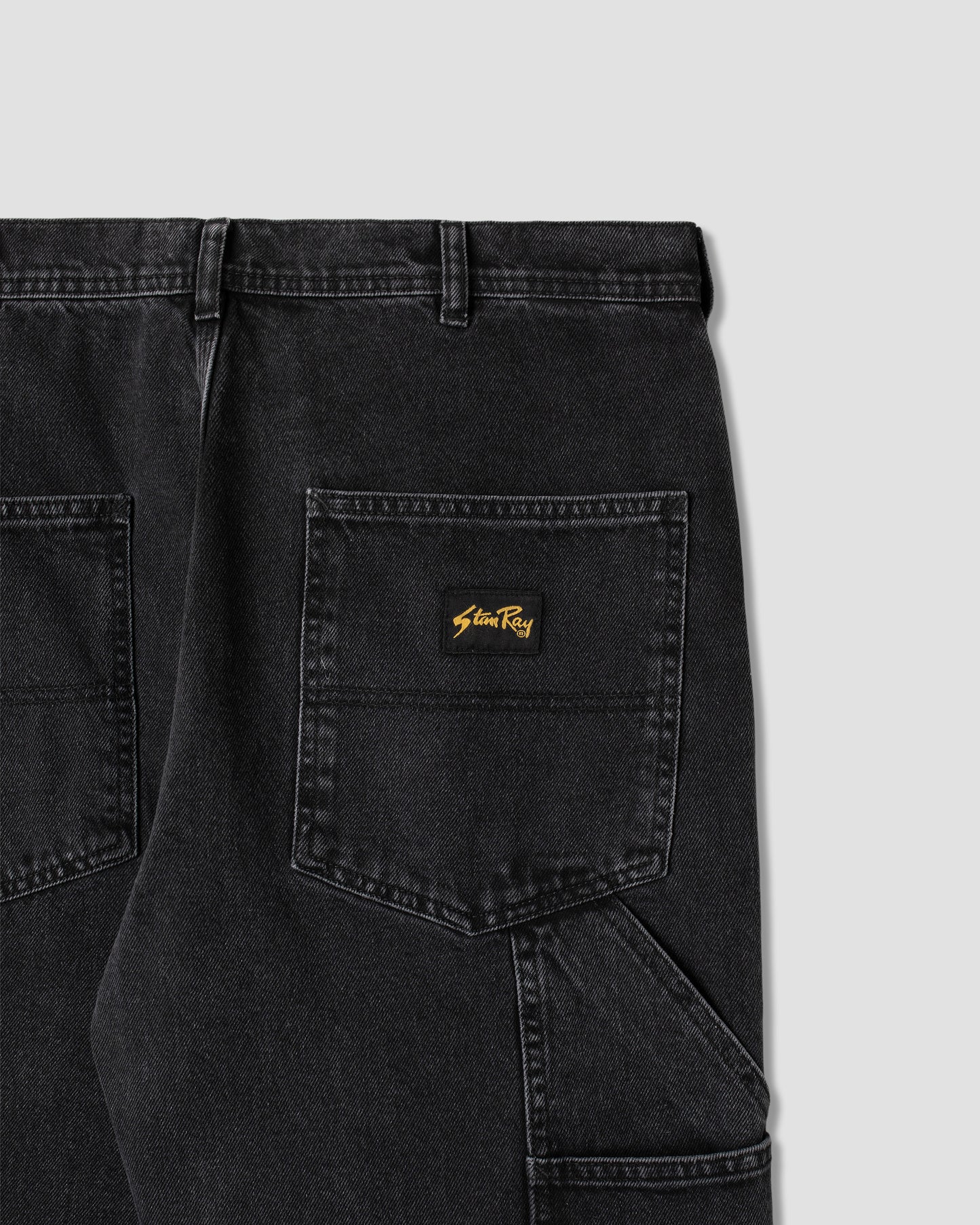 Pantalon de peintre OG (denim noir délavé)