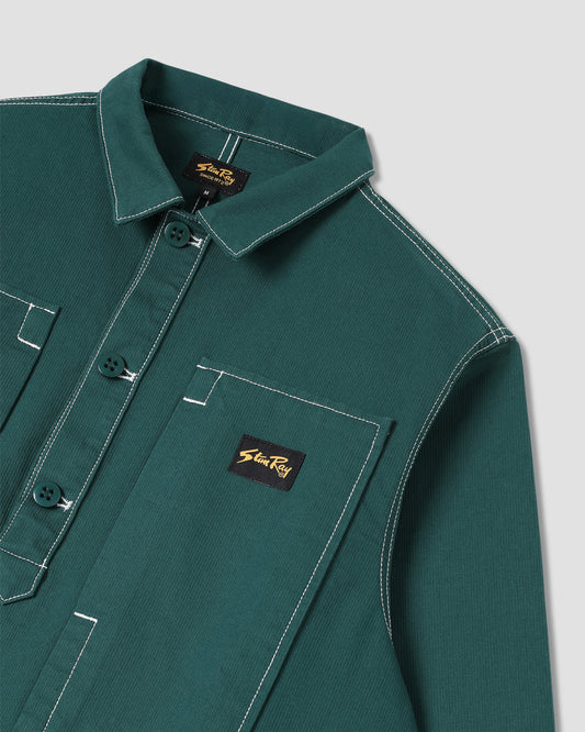 Painters Pop Over Shirt (Botanical Green Bedford)