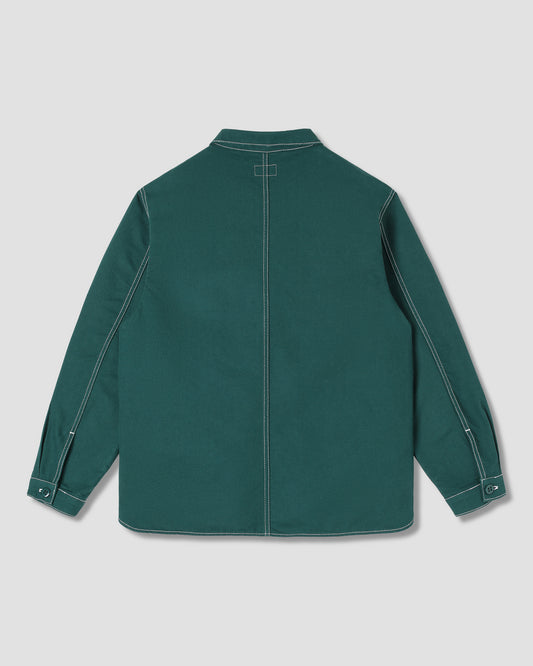 Painters Pop Over Shirt (Botanical Green Bedford)