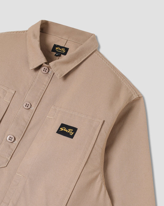 Painters Pop Over Shirt (Khaki Bedford)