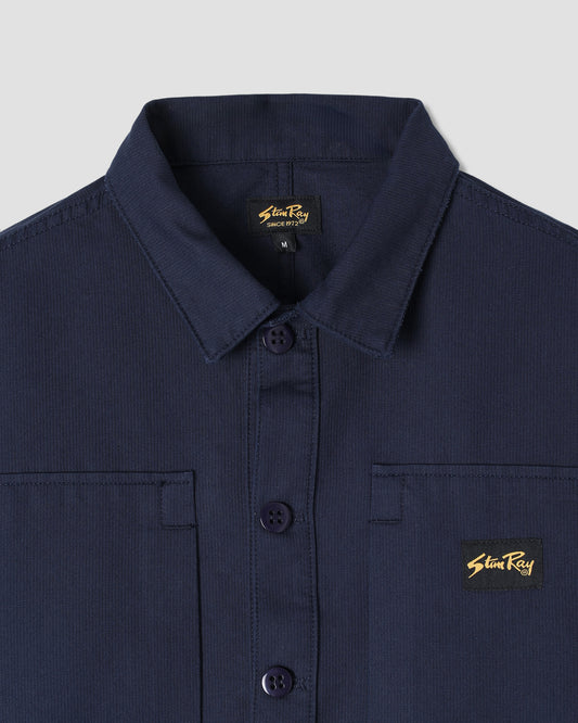 Painters Pop Over Shirt (Navy Bedford)