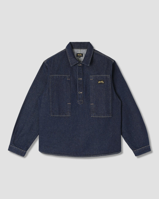 Painters Pop Over Shirt (Single Rinse Denim)
