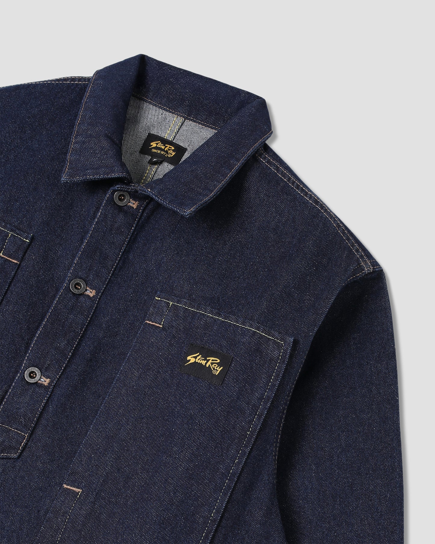 Painters Pop Over Shirt (Single Rinse Denim)