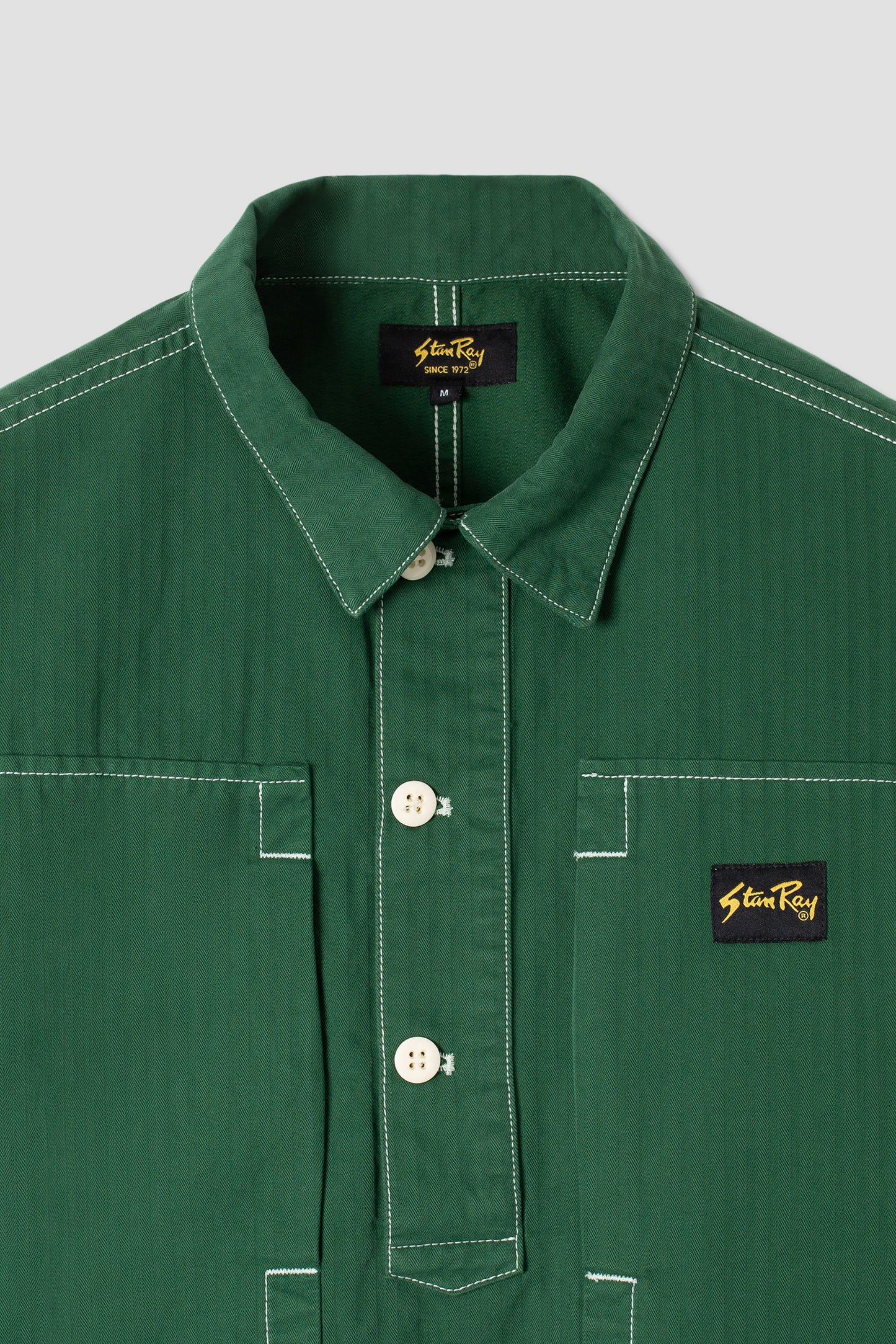 Painters Shirt (Racing Green Herringbone Twill)