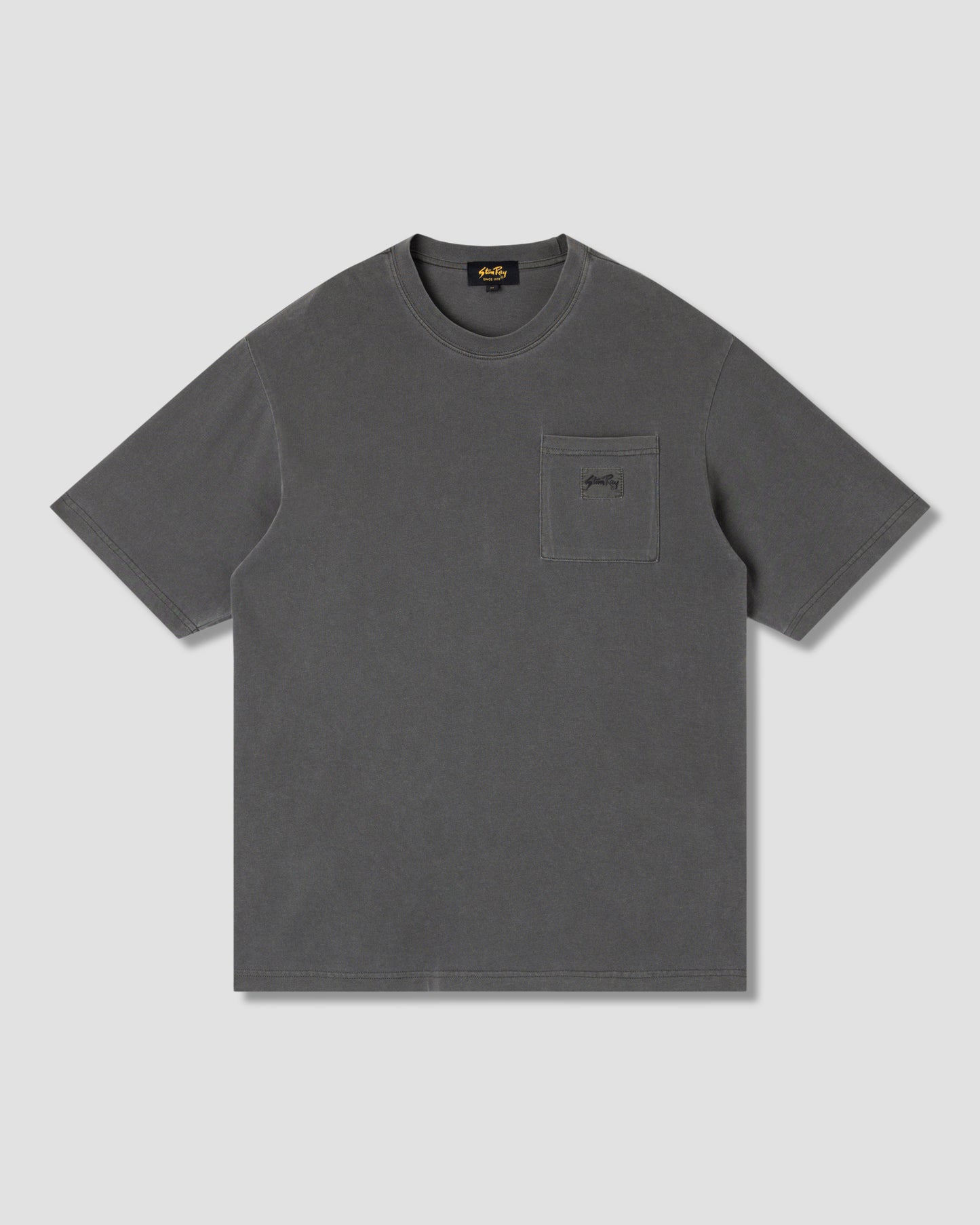 Patch Pocket Tee (Washed Black )