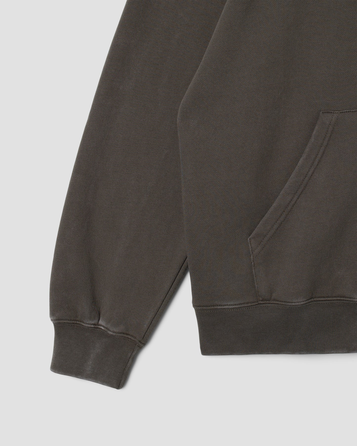 Patch Zip Hood (Washed Black)