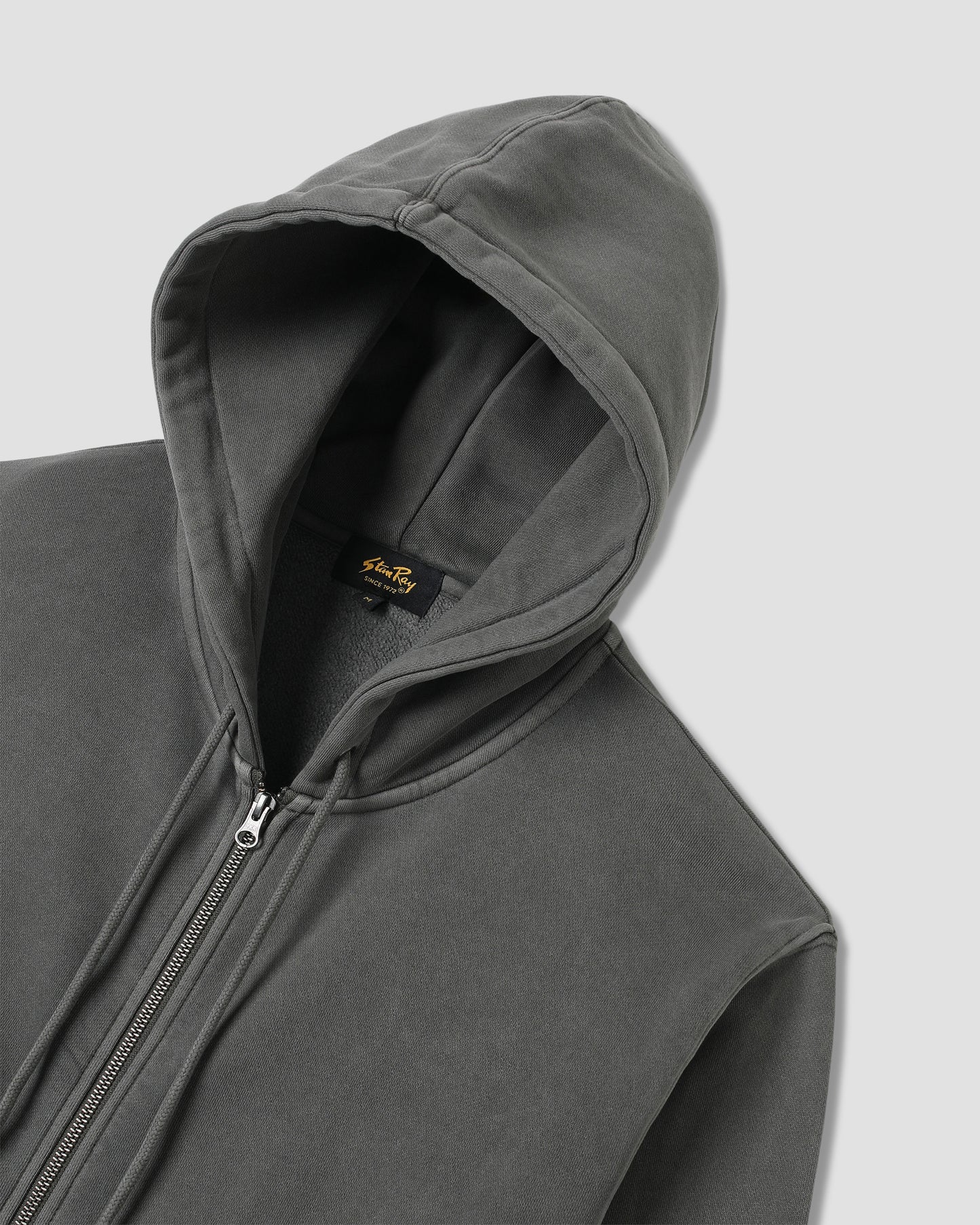Patch Zip Hood (Washed Black)