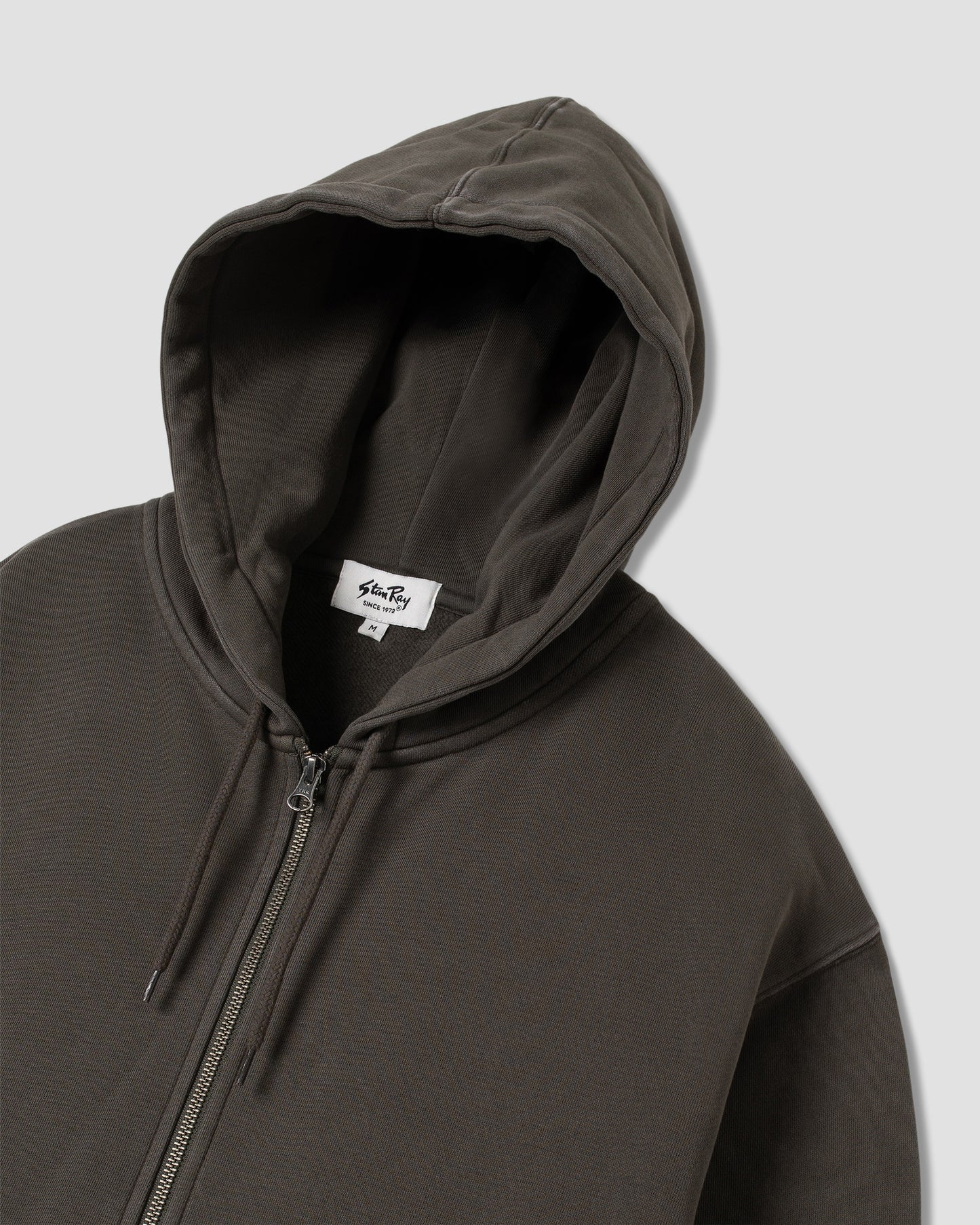Patch Zip Hood (Washed Black)