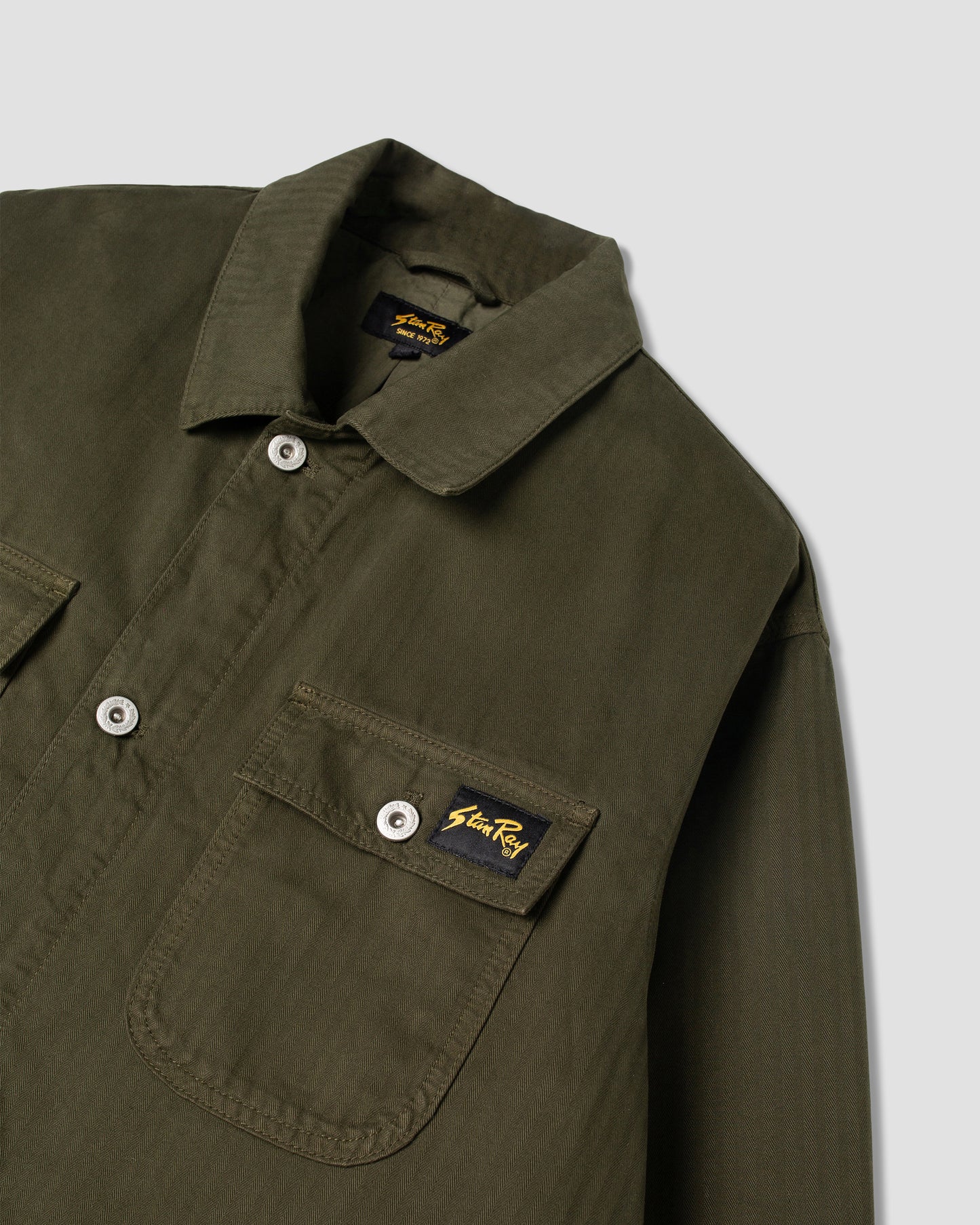 Pork Chop Jacket (Olive Herringbone)