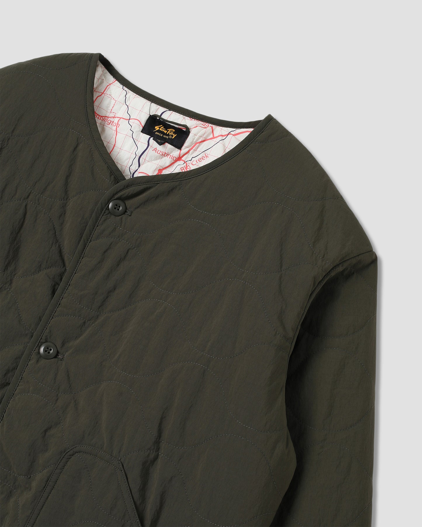 Quilted Liner Jacket (Olive)